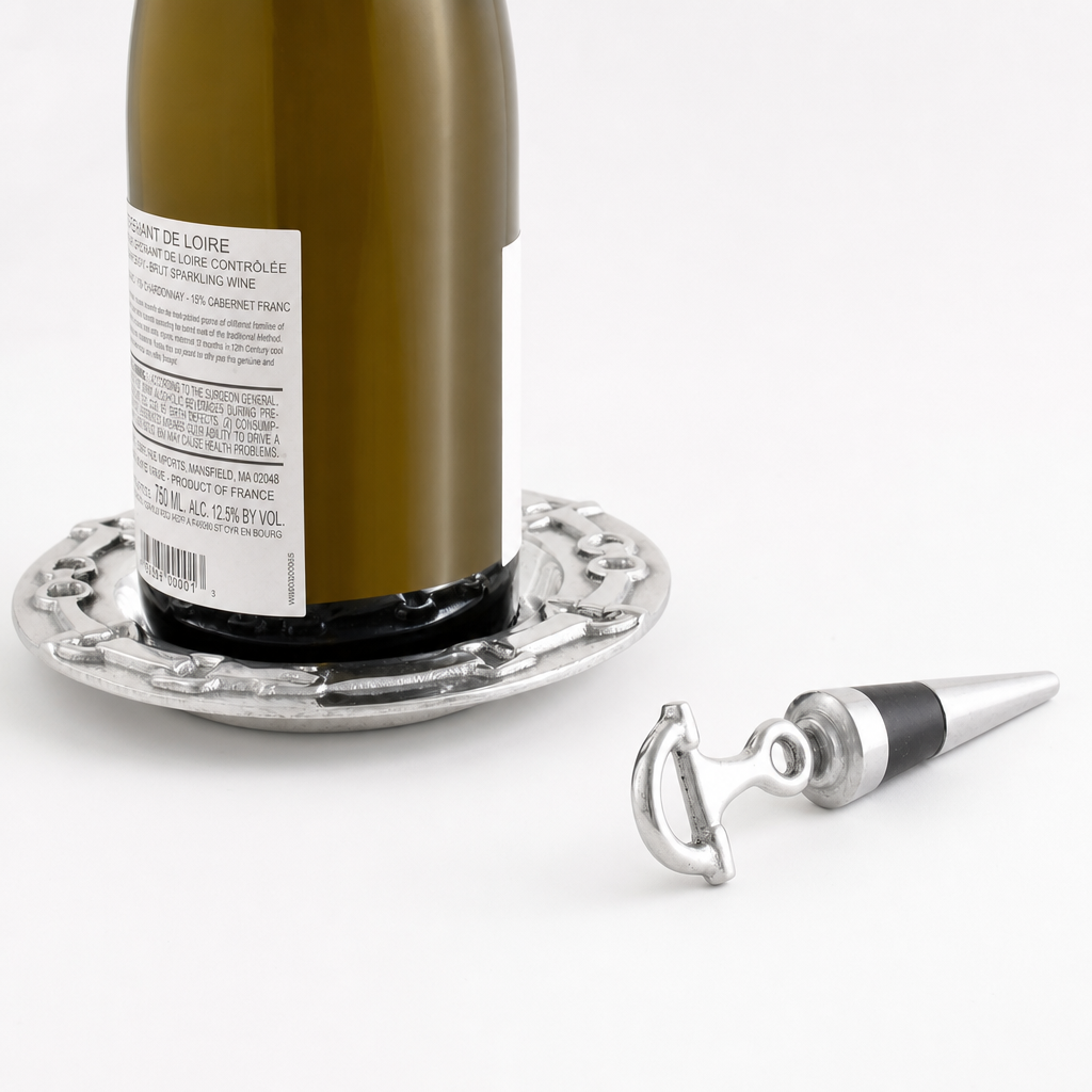 Equestrian Wine Coaster and Stopper Set 9