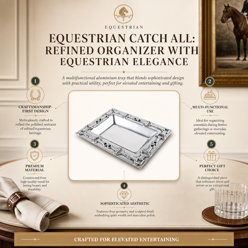 Equestrian Catch All: Refined Organizer with Equestrian Elegance