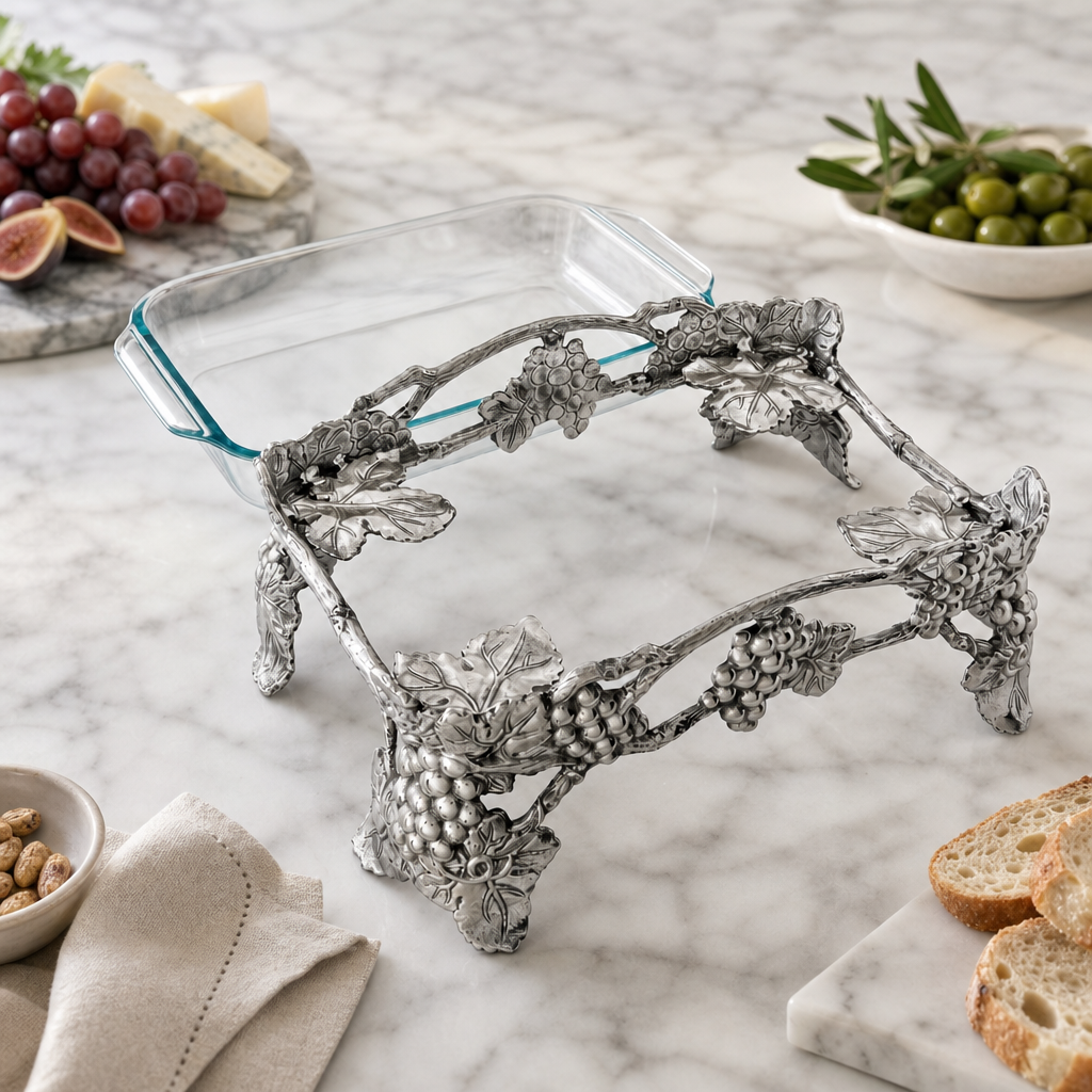 Elevated Grape Pyrex Holder 3qt 7
