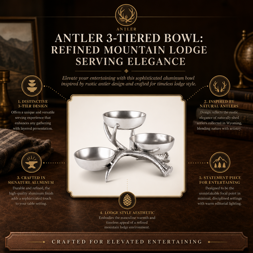 Antler 3-Tiered Bowl 12