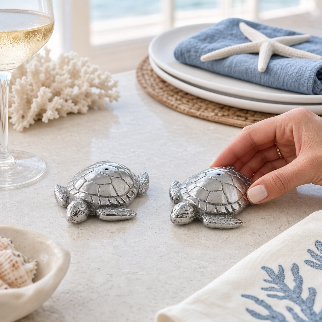 Sea Turtle Salt and Pepper Set 4