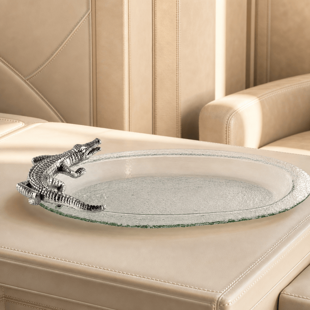 Alligator Glass Platter 7