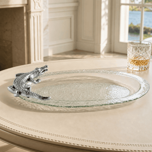 Alligator Glass Platter 8