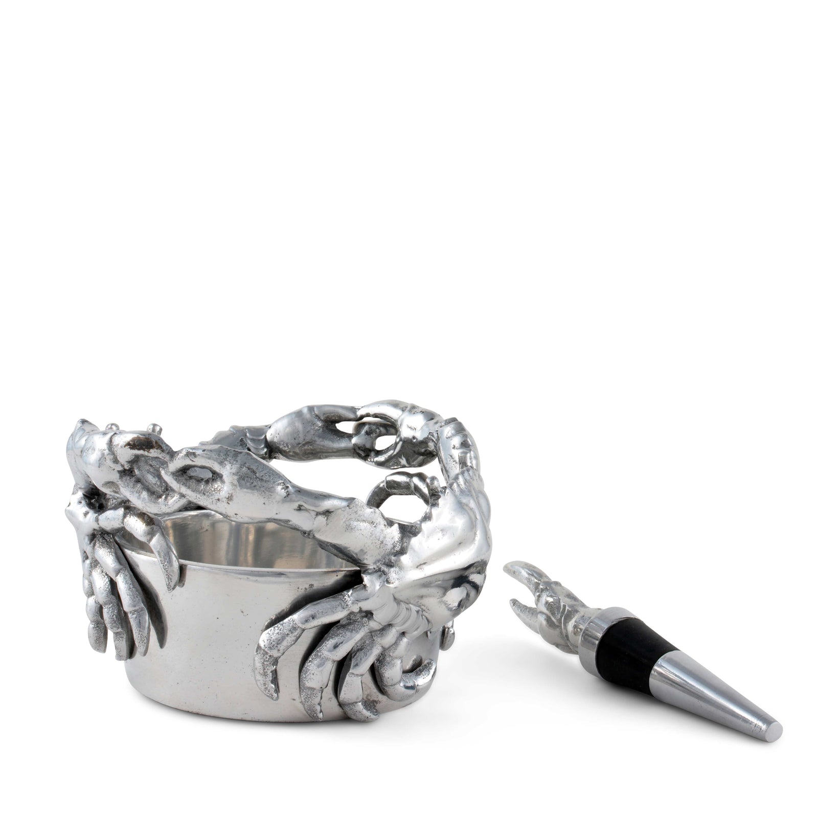 Crab Wine Caddy and Stopper Set 13