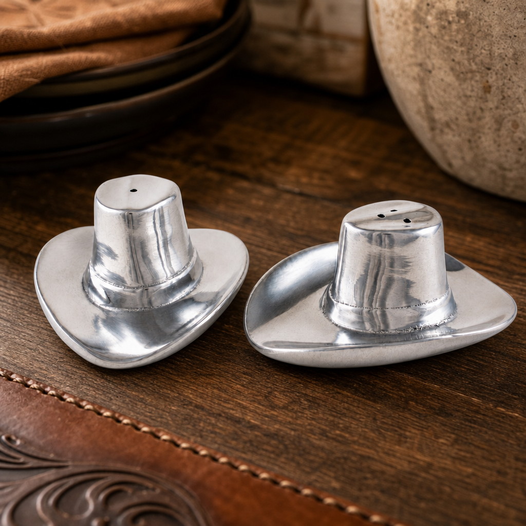 Cowboy Hat Salt and Pepper Set 2