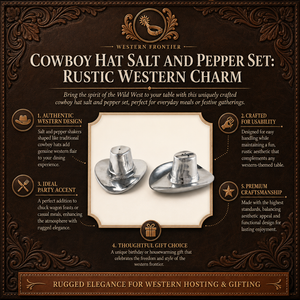 Cowboy Hat Salt and Pepper Set 17