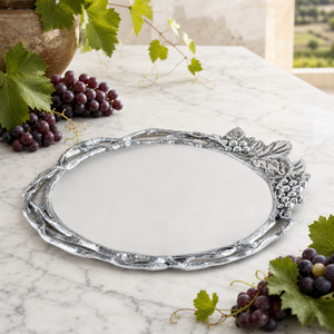 Grape Open Vine Round Tray Large 2