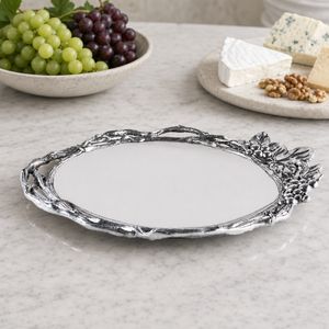 Grape Open Vine Round Tray Large 5