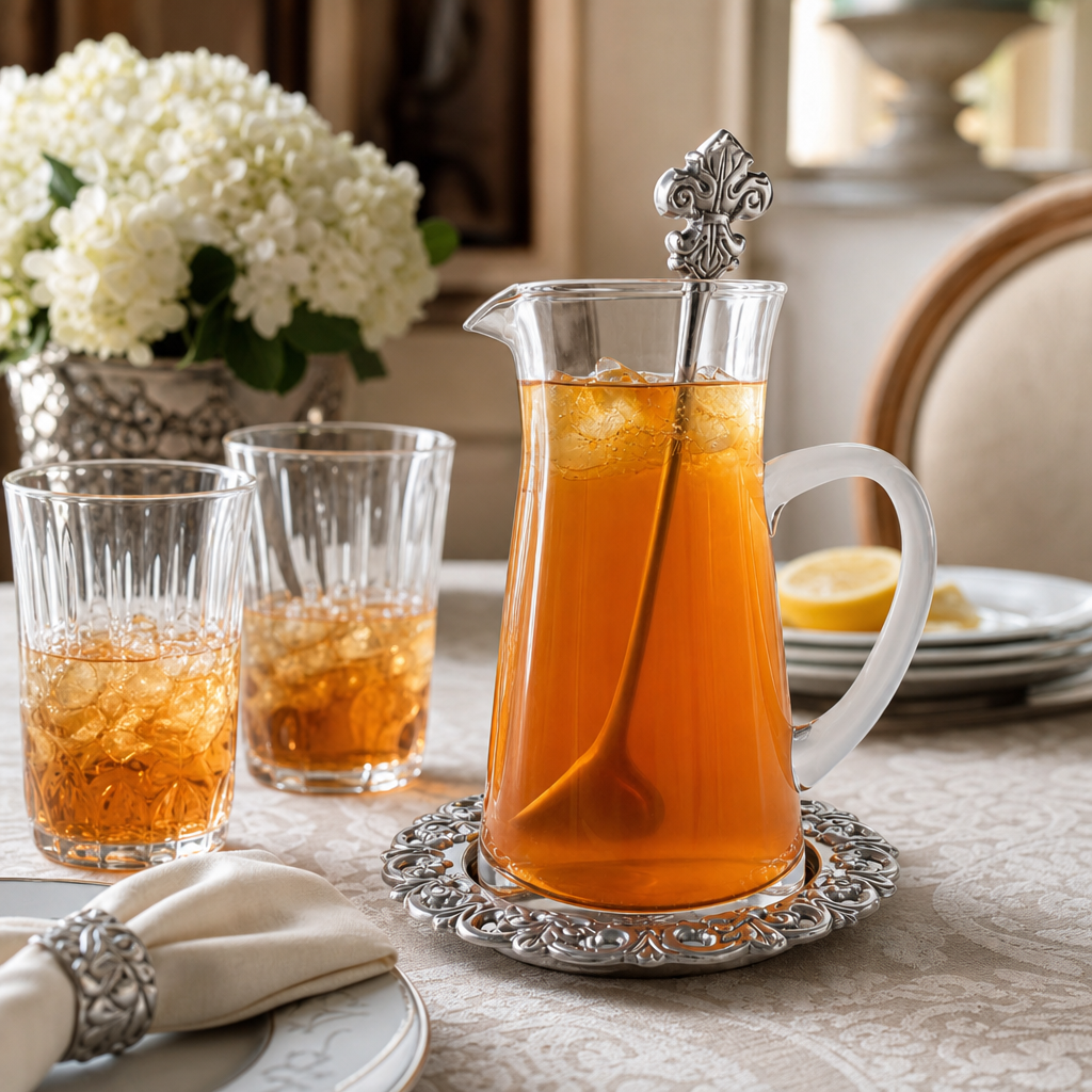 Fleur-De-Lis Pitcher Set 7