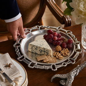 Equestrian Round Tray 12 6