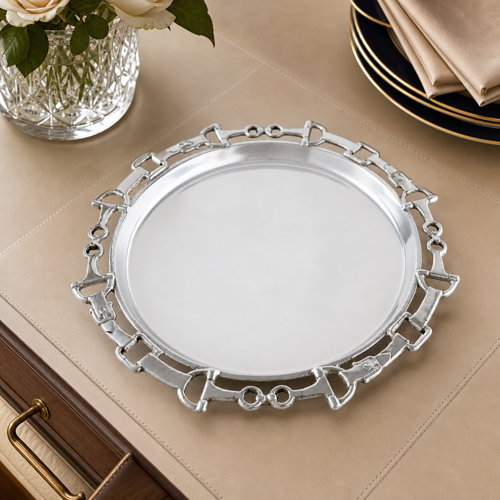 Equestrian Round Tray 12 2