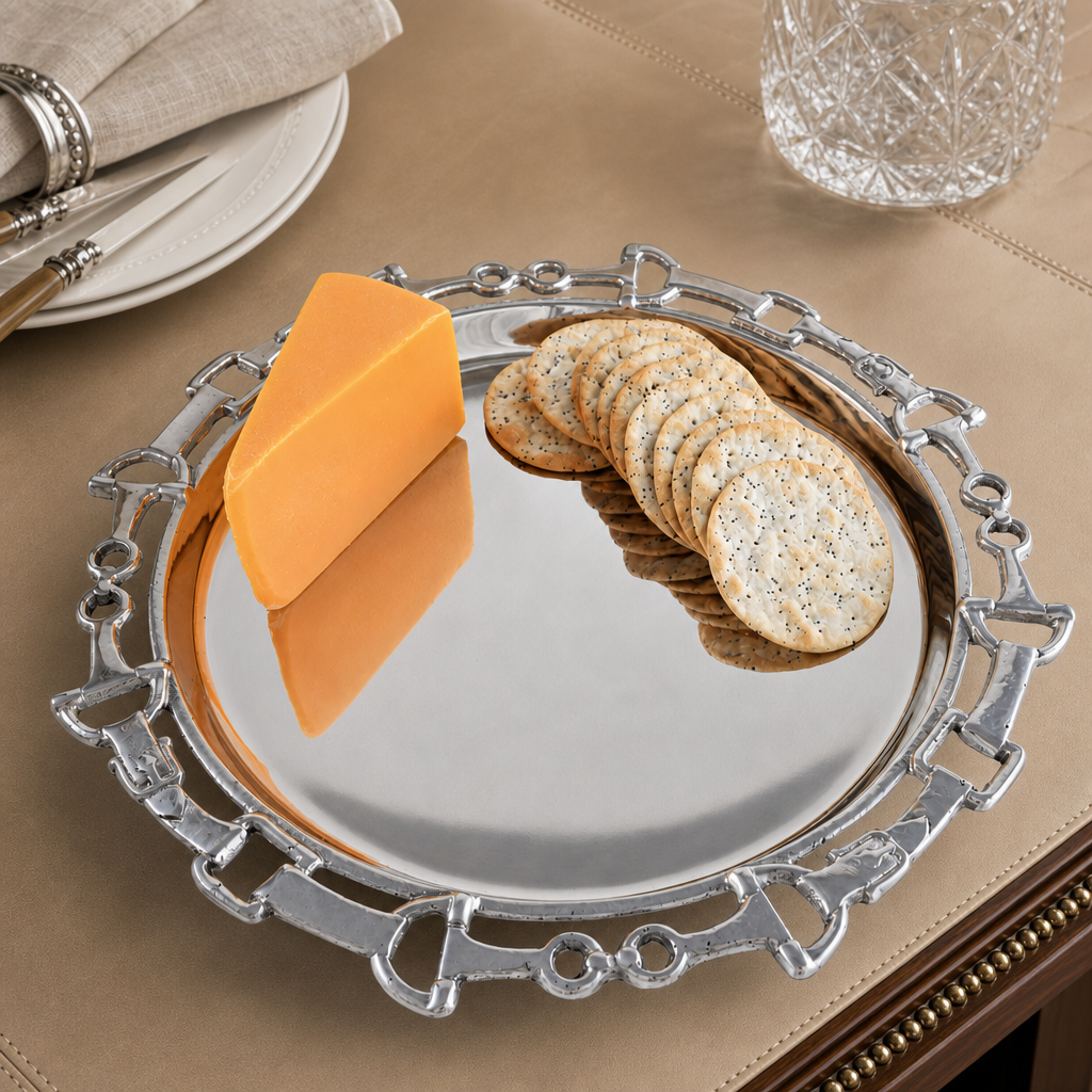 Equestrian Round Tray 12 3