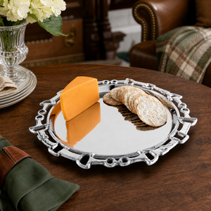 Equestrian Round Tray 12 8