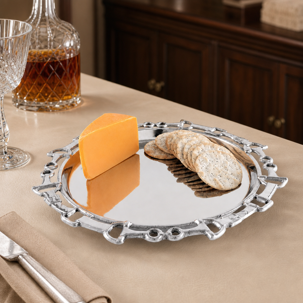Equestrian Round Tray 12 4