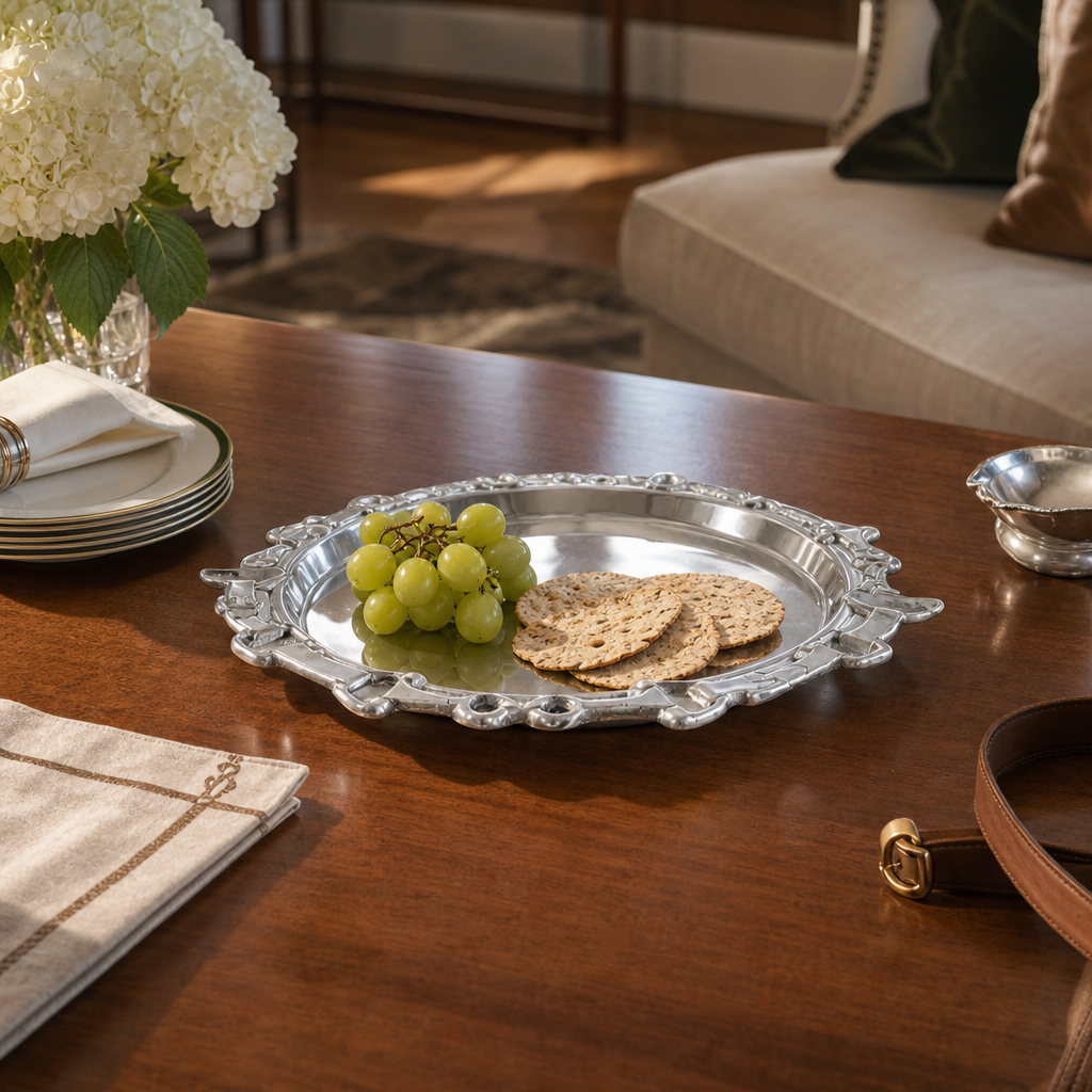 Equestrian Round Tray 12 9