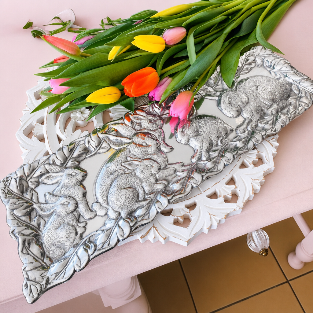Bunny Oblong Tray 6