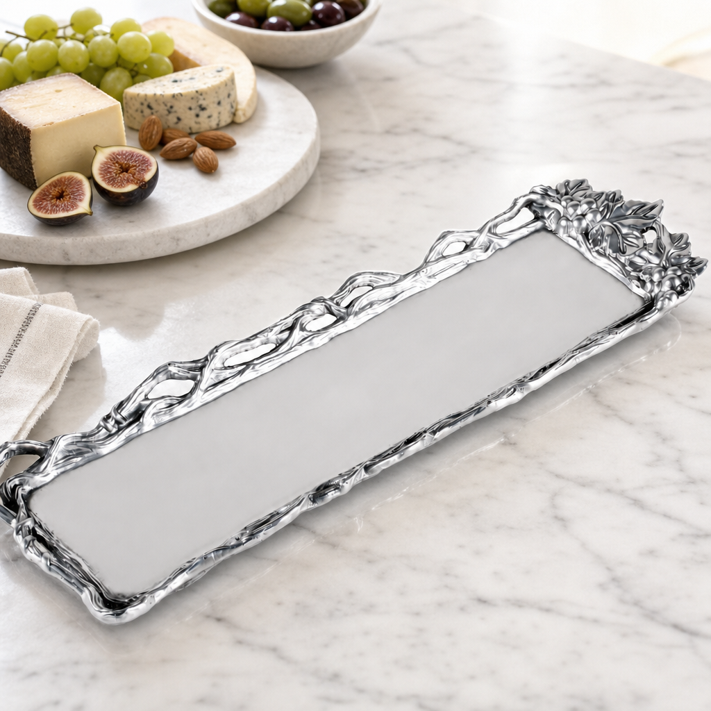Grape Open Vine Oblong Tray 4