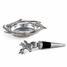 Antler Wine Coaster and Stopper Set 1