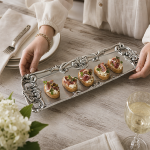 Fleur-De-Lis Oblong Tray 4