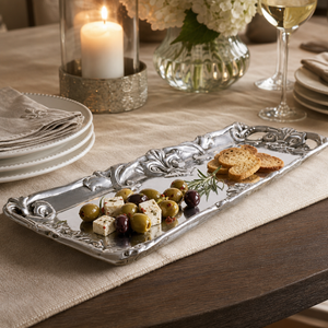 Fleur-De-Lis Oblong Tray 5