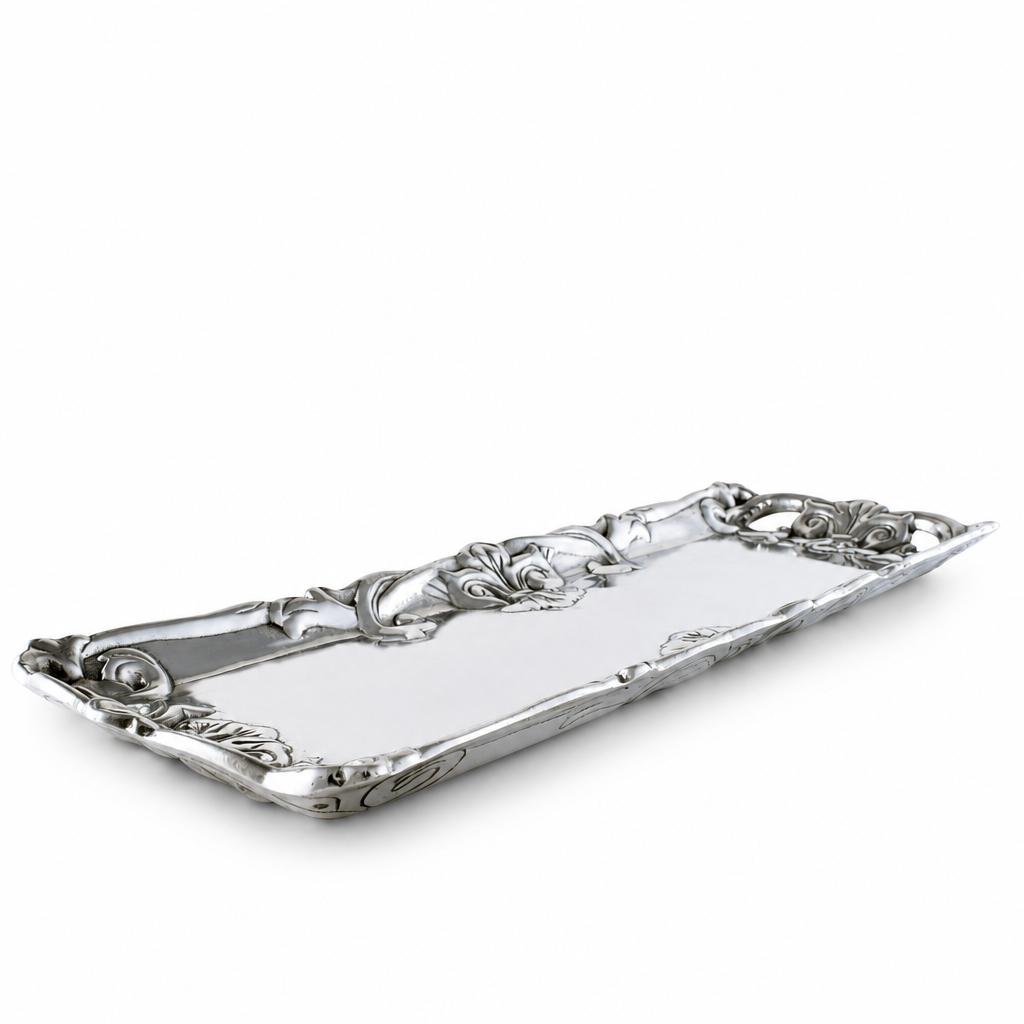 Fleur-De-Lis Oblong Tray 8