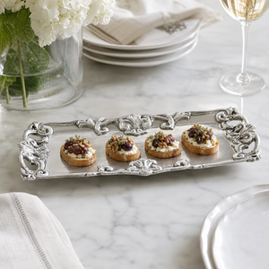 Fleur-De-Lis Oblong Tray 6