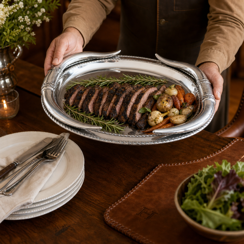 Longhorn Oval Platter 4