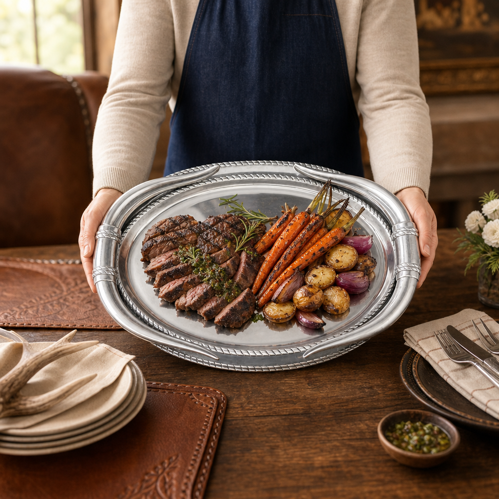 Longhorn Oval Platter 5