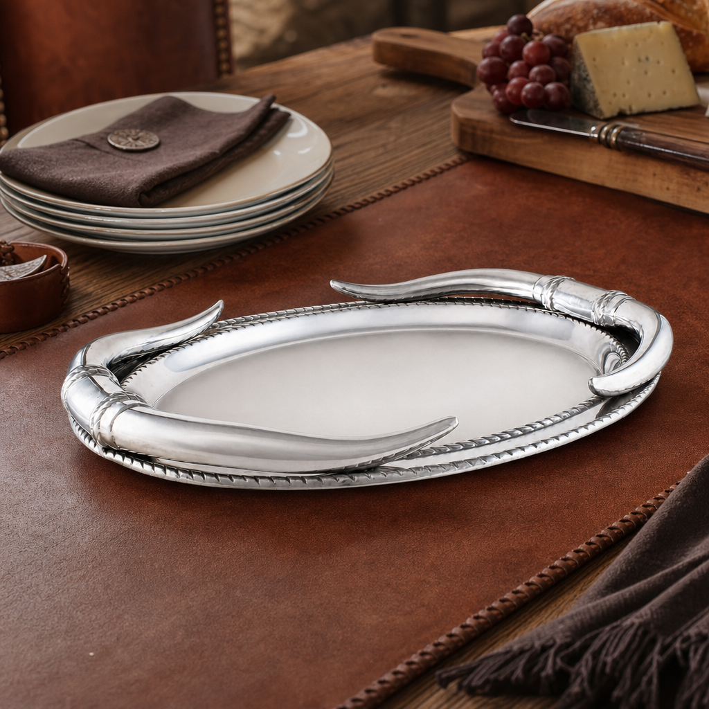 Longhorn Oval Platter 6