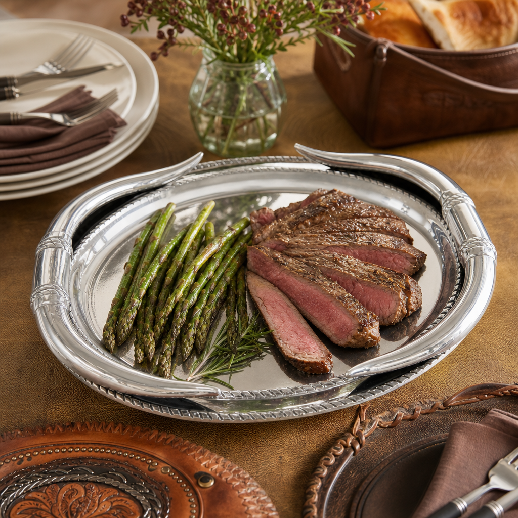 Longhorn Oval Platter 7