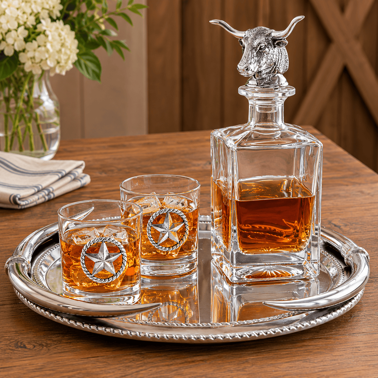 Longhorn Oval Platter 13