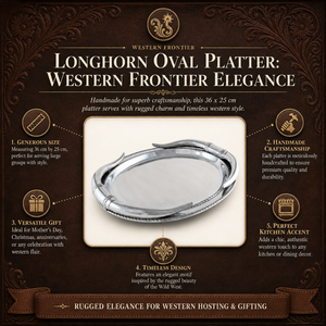 Longhorn Oval Platter 16