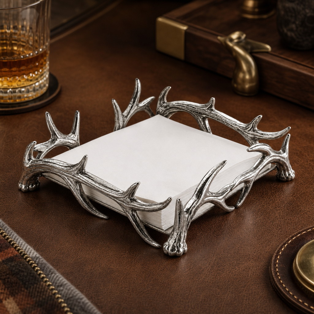 Antler Cocktail Napkin Box 1