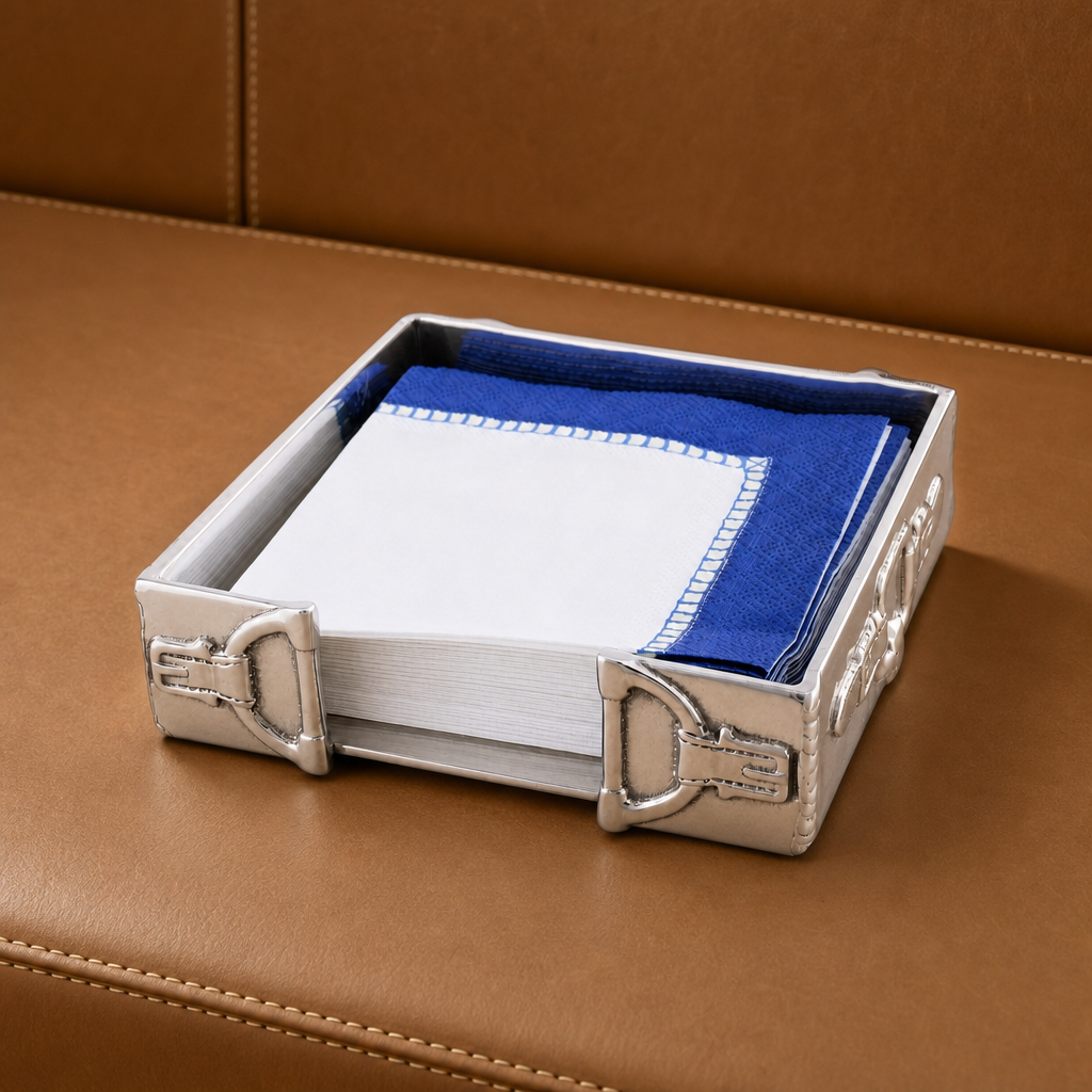 Equestrian Cocktail Napkin Box 11