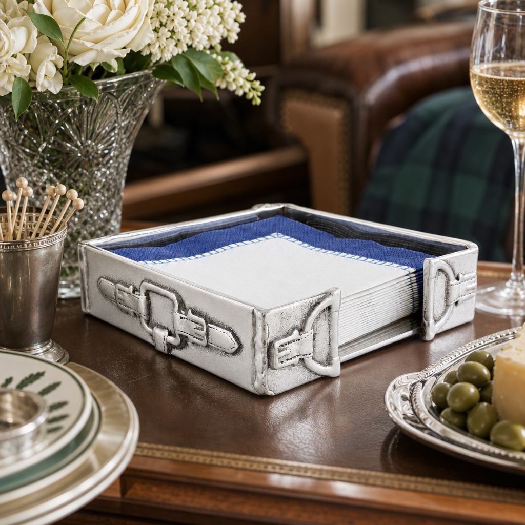 Equestrian Cocktail Napkin Box 8