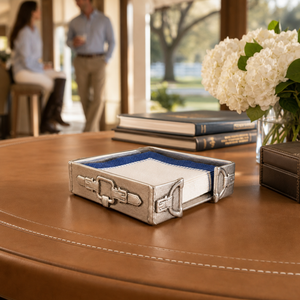 Equestrian Cocktail Napkin Box 16