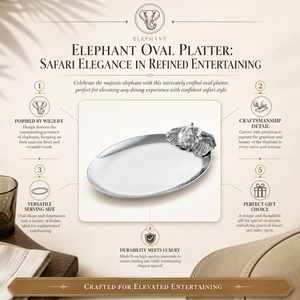 Elephant Oval Platter 4