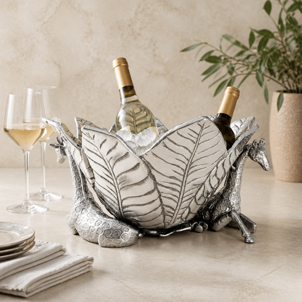Elegant Safari-Themed Ice Bucket for Wine Lovers | Barware
