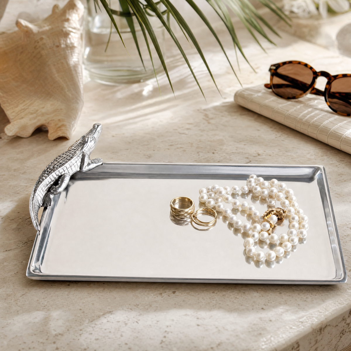 Alligator Tray Figural 6x12 8