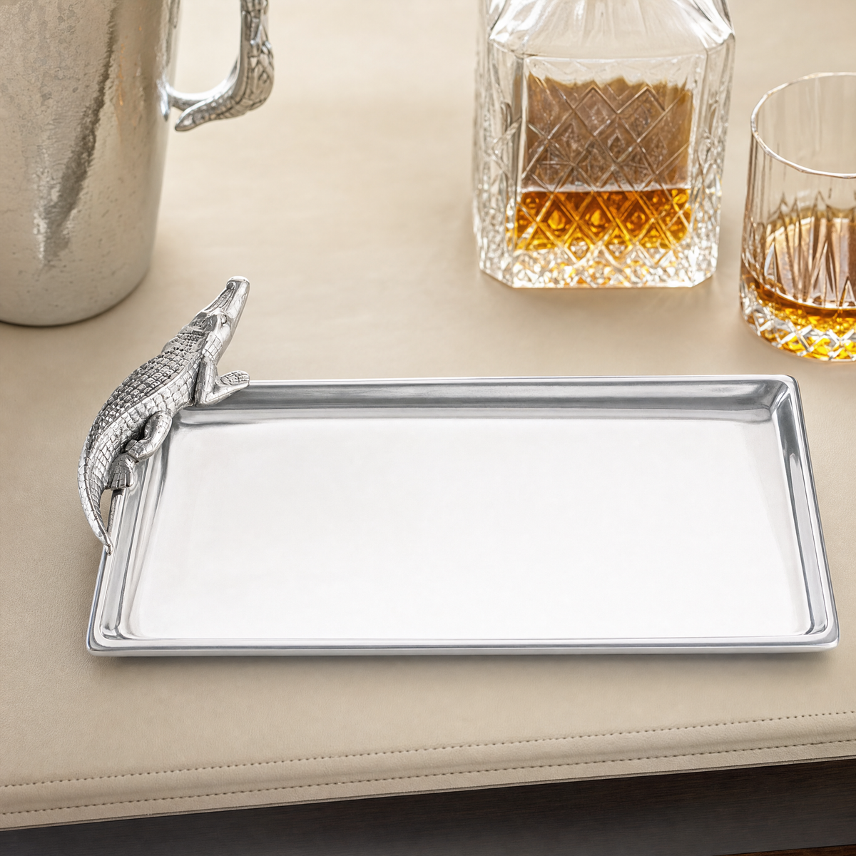 Alligator Tray Figural 6x12 4
