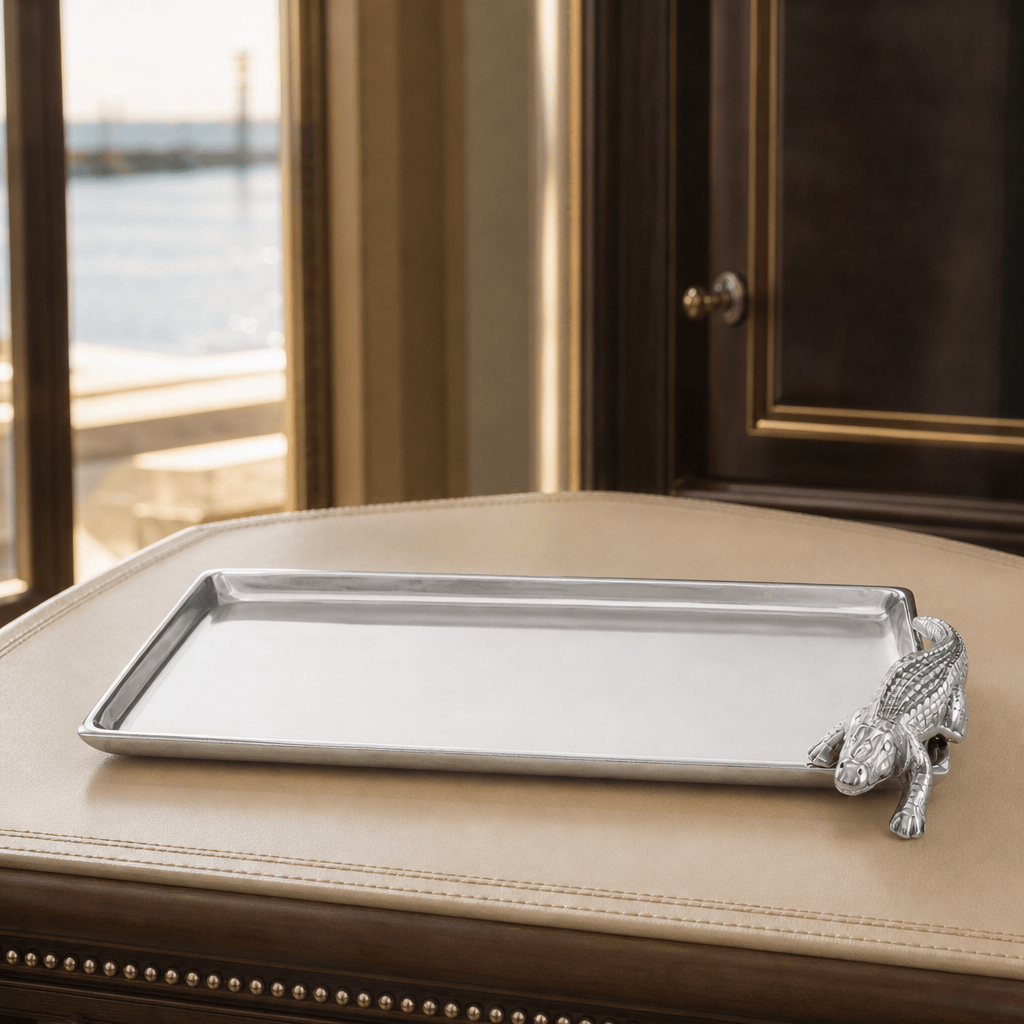 Alligator Tray Figural 6x12 11
