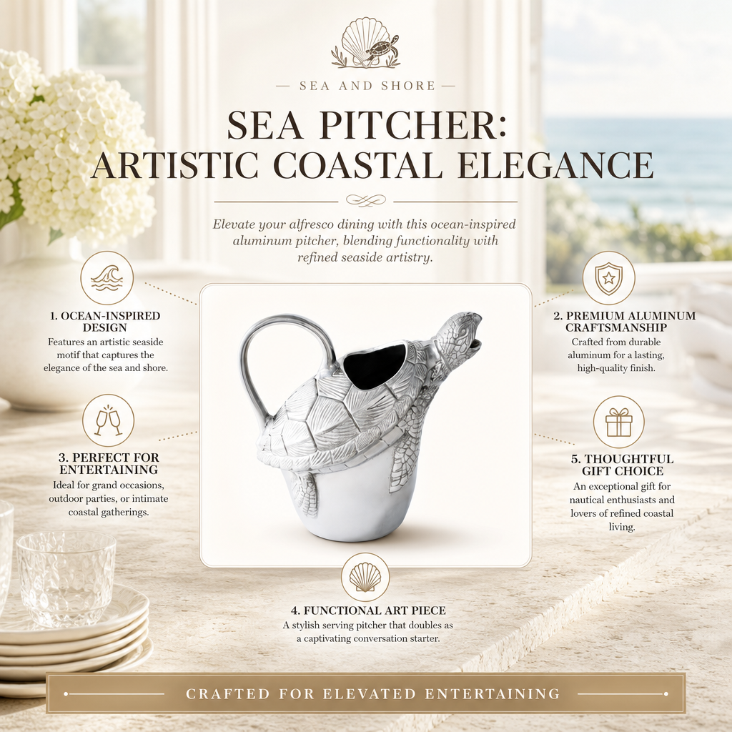 Sea Pitcher: Artistic Coastal Elegance