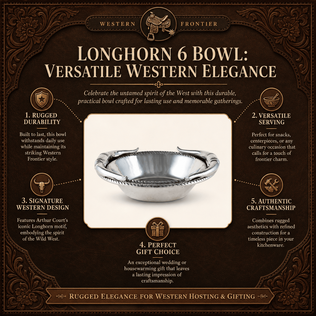 Longhorn 6 Bowl: Versatile Western Elegance