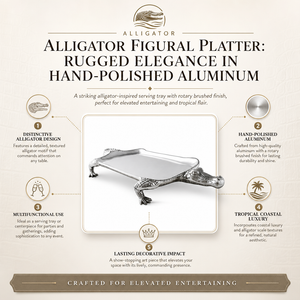 Alligator Figural Platter 7