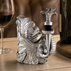 Elephant Wine Coaster and Stopper Set 2