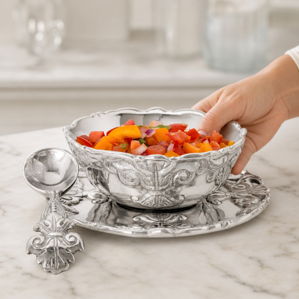 Fleur-De-Lis Condiment Server 6