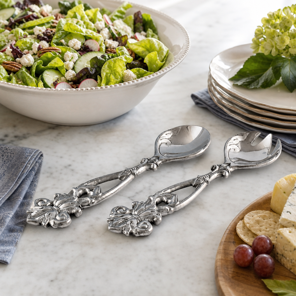 Fleur-De-Lis Open Serving Set 6