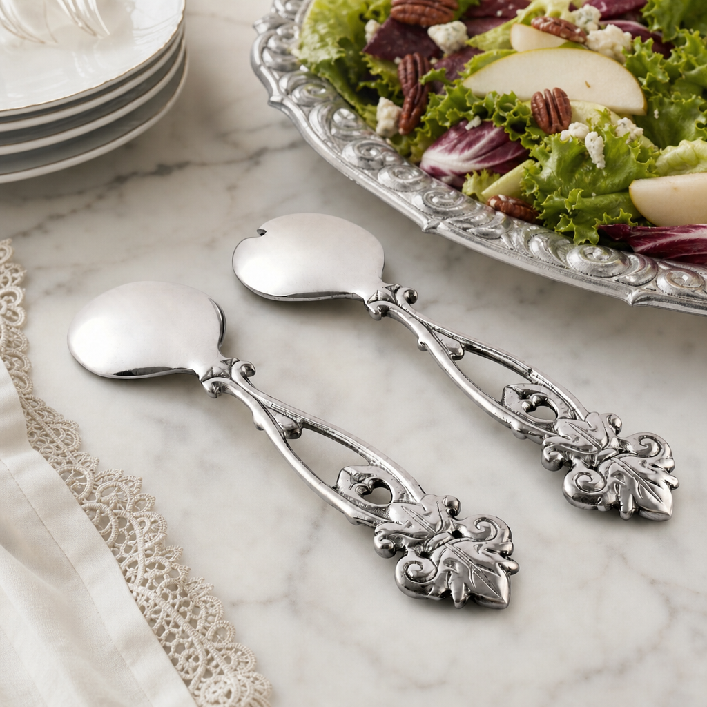 Fleur-De-Lis Open Serving Set 7