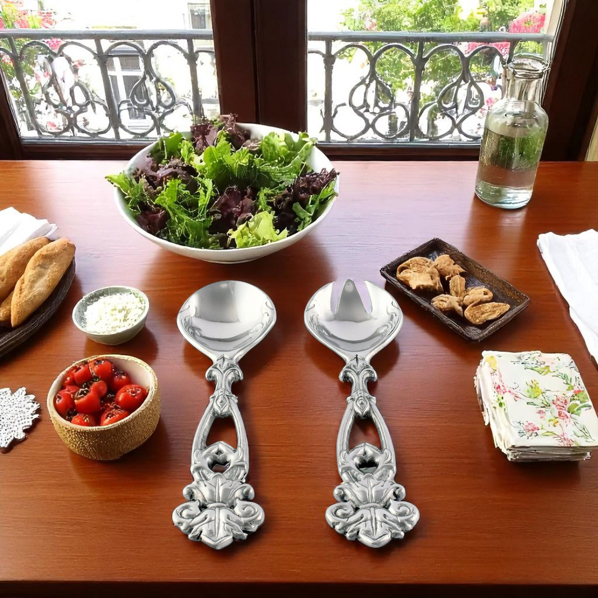 Fleur-De-Lis Open Serving Set