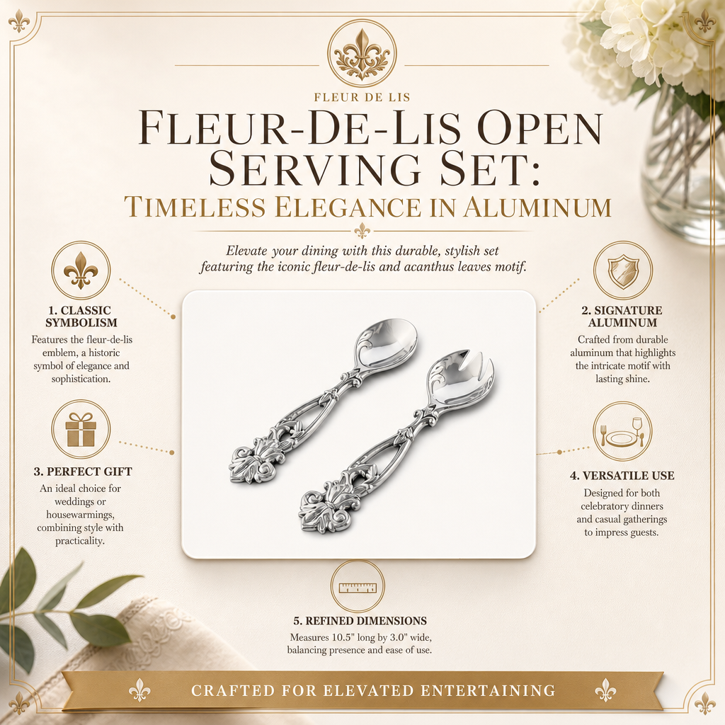Fleur-De-Lis Open Serving Set 11